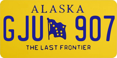 AK license plate GJU907