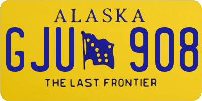AK license plate GJU908