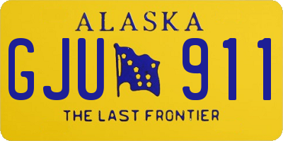 AK license plate GJU911