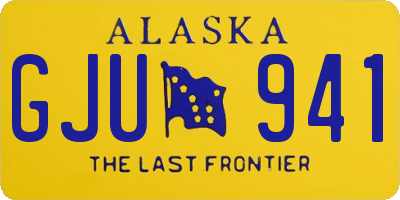 AK license plate GJU941