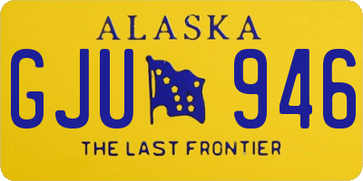 AK license plate GJU946