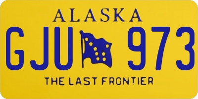 AK license plate GJU973