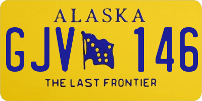 AK license plate GJV146