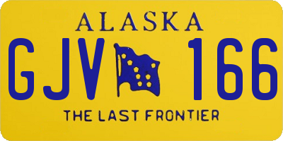 AK license plate GJV166