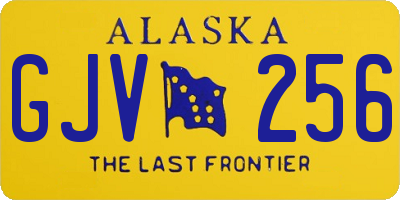 AK license plate GJV256