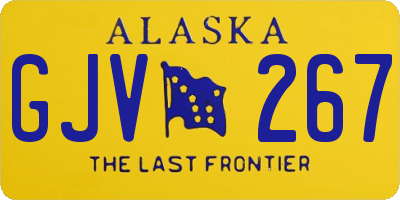 AK license plate GJV267