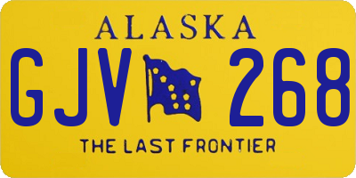 AK license plate GJV268