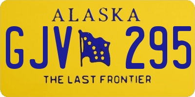 AK license plate GJV295