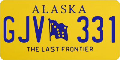 AK license plate GJV331