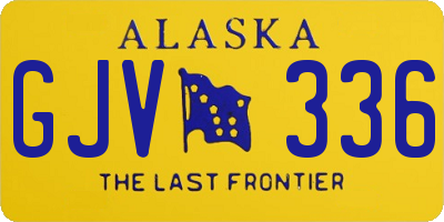 AK license plate GJV336
