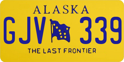 AK license plate GJV339