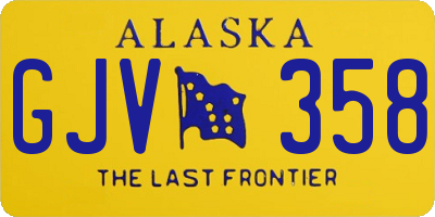AK license plate GJV358