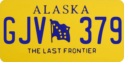 AK license plate GJV379