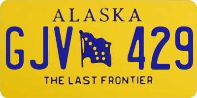 AK license plate GJV429