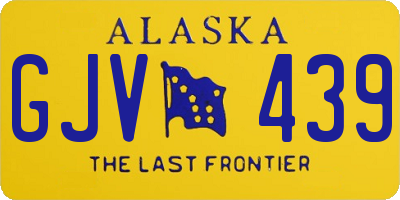 AK license plate GJV439