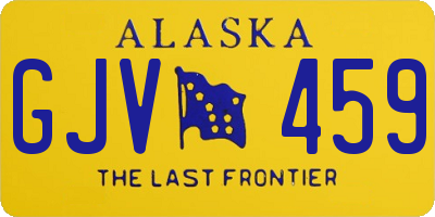 AK license plate GJV459