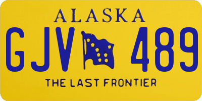 AK license plate GJV489