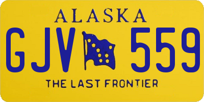 AK license plate GJV559