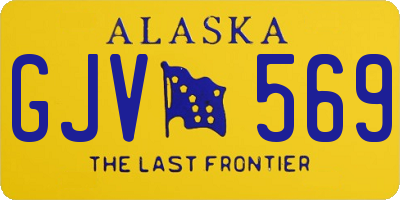 AK license plate GJV569