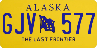 AK license plate GJV577