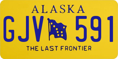 AK license plate GJV591