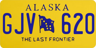 AK license plate GJV620