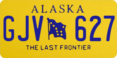 AK license plate GJV627