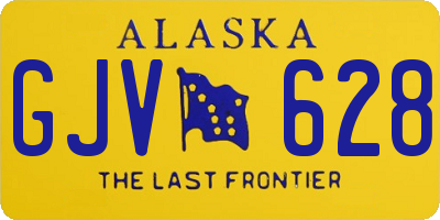 AK license plate GJV628