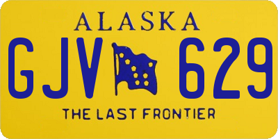 AK license plate GJV629