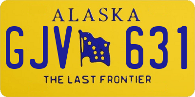 AK license plate GJV631