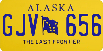 AK license plate GJV656