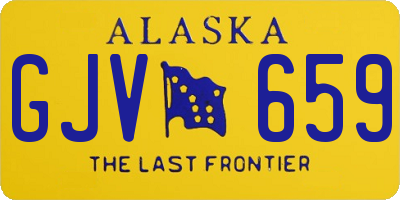 AK license plate GJV659