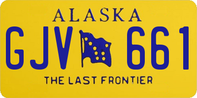 AK license plate GJV661