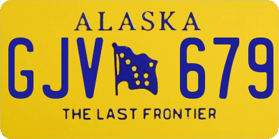 AK license plate GJV679