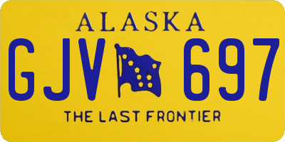AK license plate GJV697