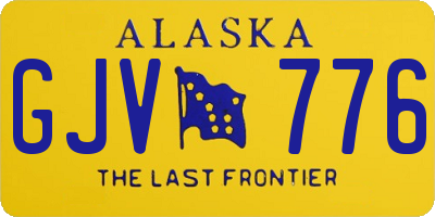 AK license plate GJV776