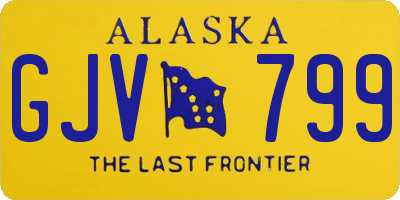 AK license plate GJV799