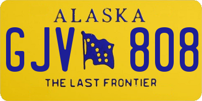AK license plate GJV808