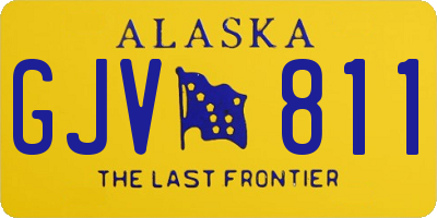AK license plate GJV811