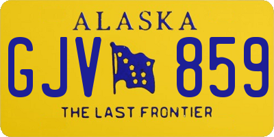 AK license plate GJV859