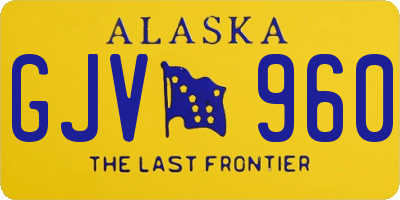 AK license plate GJV960