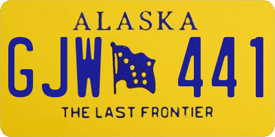 AK license plate GJW441