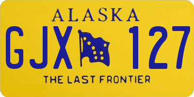 AK license plate GJX127