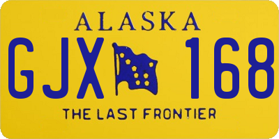 AK license plate GJX168