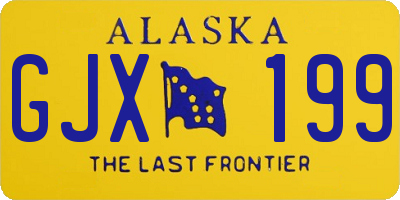 AK license plate GJX199