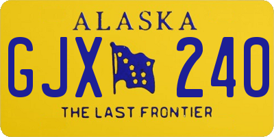 AK license plate GJX240
