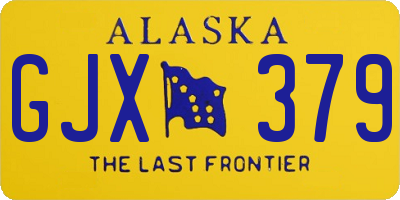 AK license plate GJX379