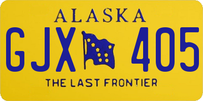 AK license plate GJX405