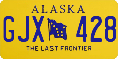 AK license plate GJX428