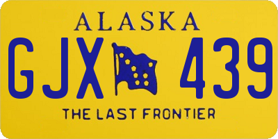 AK license plate GJX439